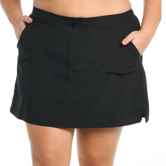 NWT Women’s Black Woven Boardskirt Swimwear Size 14. - Picture 2 of 15